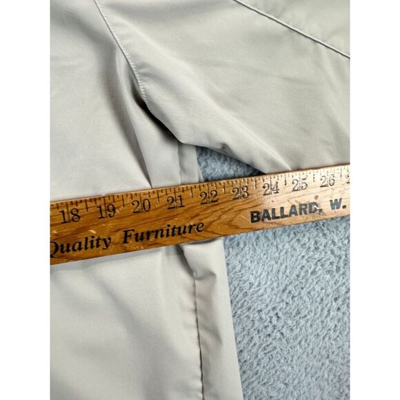 Zero Restriction Jacket Mens Large Tan Tour Series Windbreaker Short Sleeve Golf - Picture 8 of 10